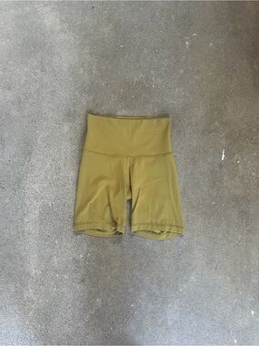 TnAction Tnabutter Cheeky High Rise 7" Biker Shorts in Ancient Olive Size XS